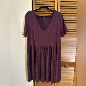 Forever 21 Deep Purple Stretchy Soft Mini Dress 3X